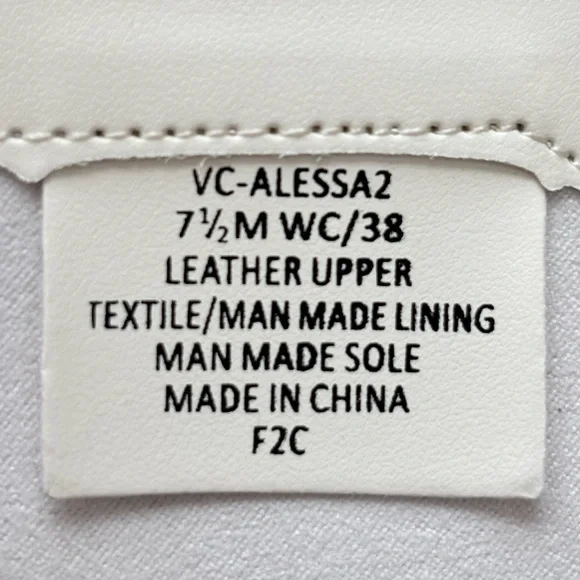 VINCE CAMUTO Alessa Cream Leather Wide Calf Knee High Heeled Boots--NEW--7.5WC - Picture 12 of 14